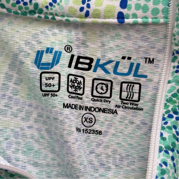 Ibkul Mariel 1/4 Zip Top XS Mock Neck Short Sleeve - Picture 5 of 7